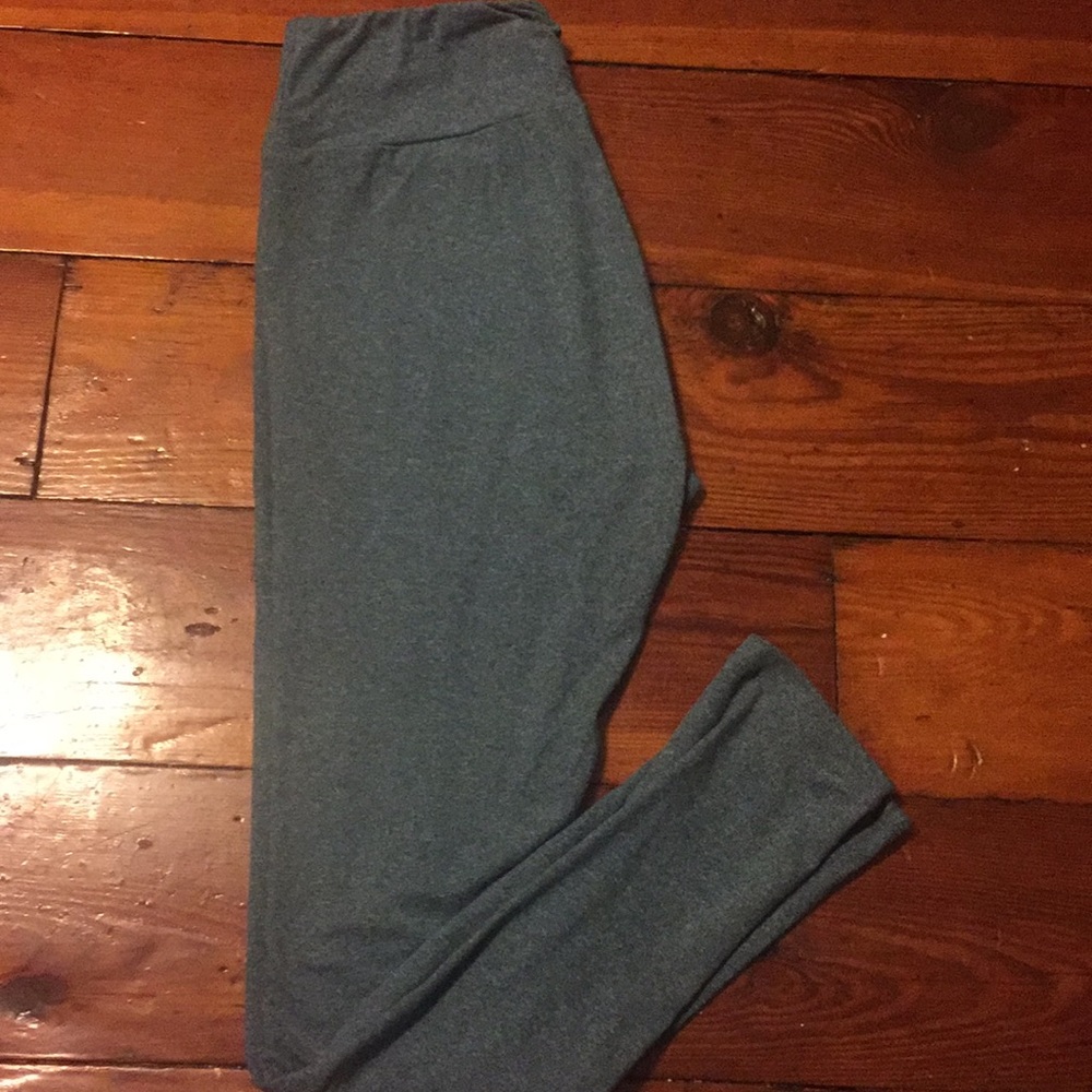 Lularoe OS Leggings Heather Blue